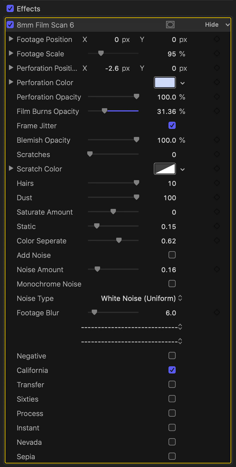 Dirty Film Matte Pack (Super 8mm) - Final Cut Pro - Image 5