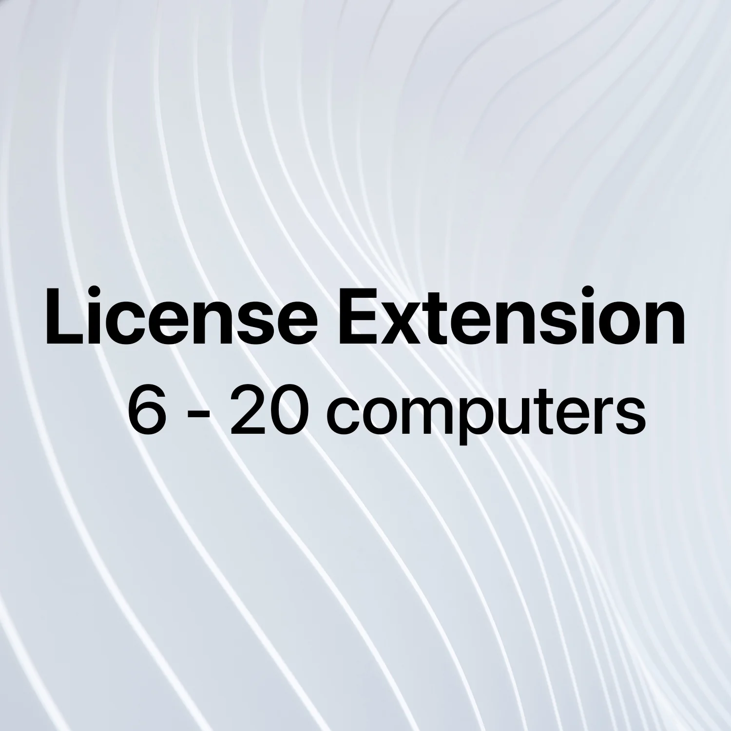 License Extension (6 - 20 Computers)
